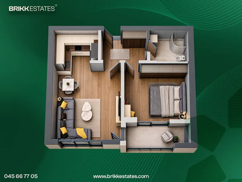 Banesë 1+1 në shitje në Linda Premium Residence, Bresje — foto 2